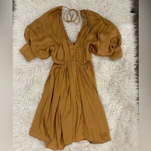 Balloon sleeve dress